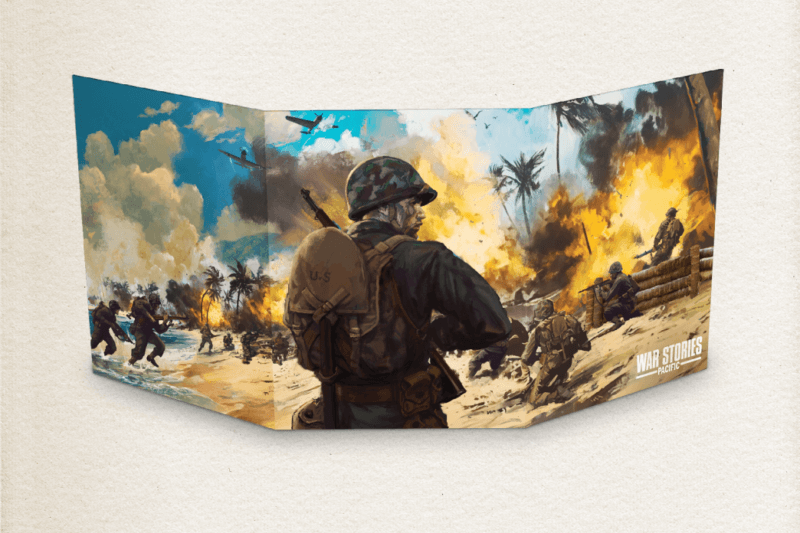 War Stories: Pacific GM Screen – Landscape WWII RPG Game Master Screen