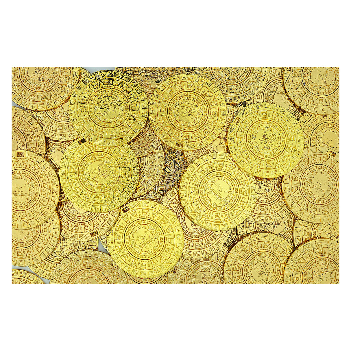 Shiny Gold Toy Metal Aztec Pirate Coins - You Choose The Quantity