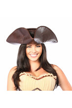 Load image into Gallery viewer, Faux Leather Pirate Hat