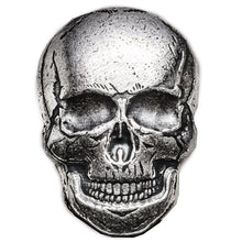 Load image into Gallery viewer, 2 oz .999 Hand-Poured Silver - Human Skull