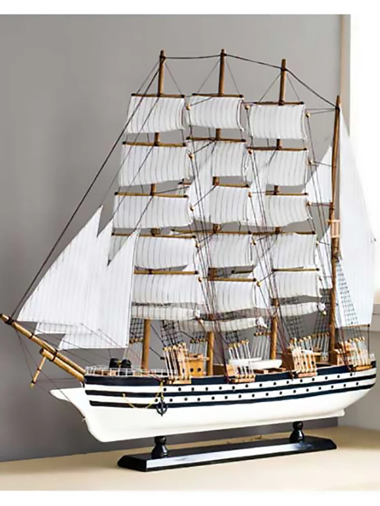 Decorative Wood Mediterranean Ship Model