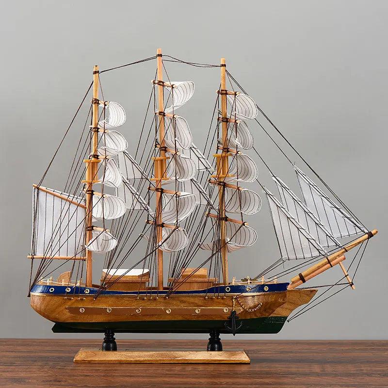 Decorative Wood Mediterranean Ship Model