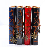 Spiral NoteBook Newest Diary Book Vintage Pirate Anchors PU leather Note Book Replaceable Xmas Gift Traveler Journal