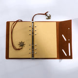 Spiral NoteBook Newest Diary Book Vintage Pirate Anchors PU leather Note Book Replaceable Xmas Gift Traveler Journal