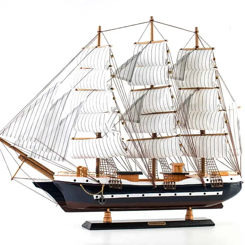 Decorative Wood Mediterranean Ship Model