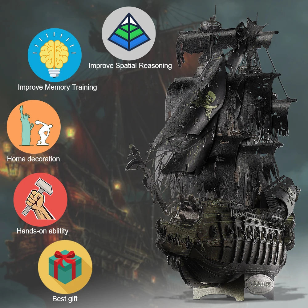 The Flying Dutchman 3D Metal Model