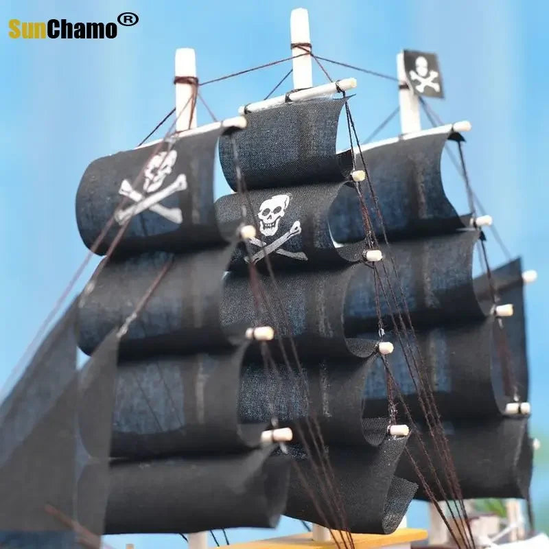 The Black Pearl Wooden Ship Model