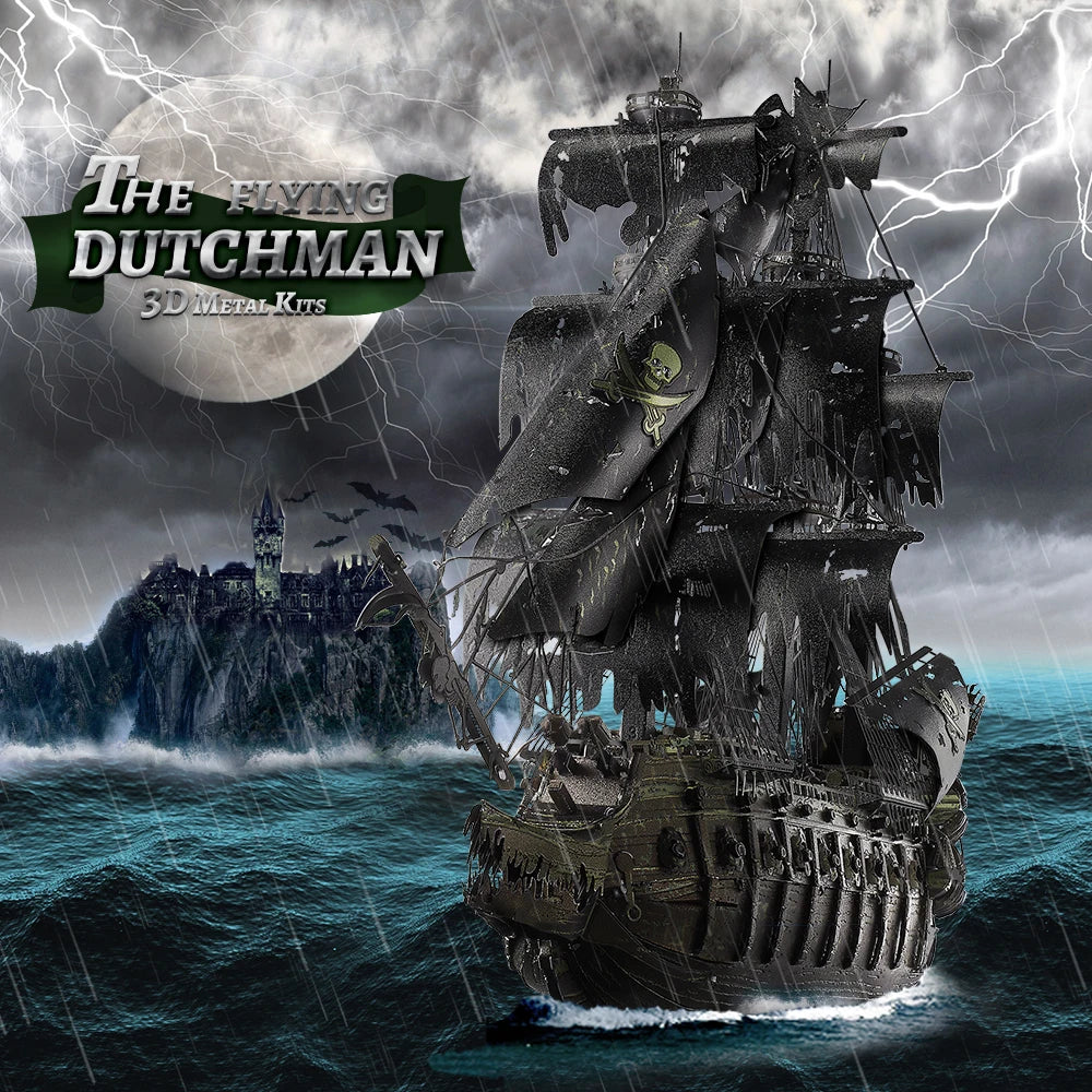 The Flying Dutchman 3D Metal Model