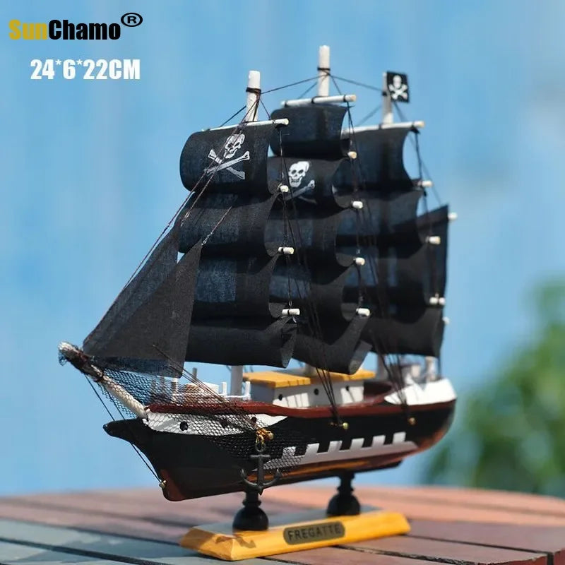 The Black Pearl Wooden Ship Model