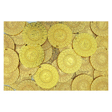 Load image into Gallery viewer, Shiny Gold Toy Metal Aztec Pirate Coins - You Choose The Quantity