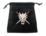 Metal Imperial Hero White Blue Dice Set with Pouch and Display Box
