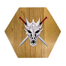 Load image into Gallery viewer, Dragon Hexagon Wooden Display Dice Box with Magnetic Lid - Perfect for RPG Games - Durable