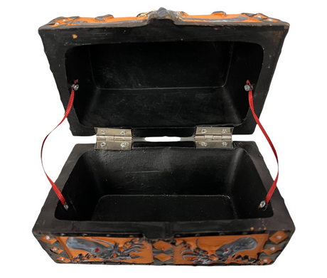 Seven Seas Pirates - Buccaneer Treasure Octopus Chest with Lot of 150 Mixed 5 Color Doubloons - Rogue`s Jewelry Cache Filled Coins for Pretend Games