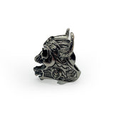 Horned Devil Skull Ring Stainless Steel