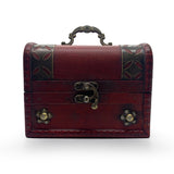 Wooden Pirate Chest with Mixed Coins