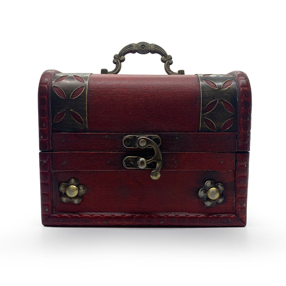 Wooden Pirate Chest with Gold Coins