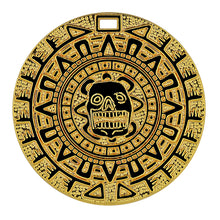 Load image into Gallery viewer, Shiny Gold Toy Metal Aztec Pirate Coins - You Choose The Quantity