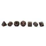 Seven Seas Metal Blood Spatter Dice Set - Silver