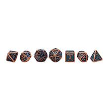 Load image into Gallery viewer, Seven Seas Metal Blue and Copper Dice Set