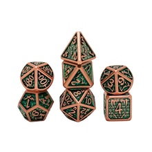Load image into Gallery viewer, Seven Seas Metal Green and Copper Dice Set