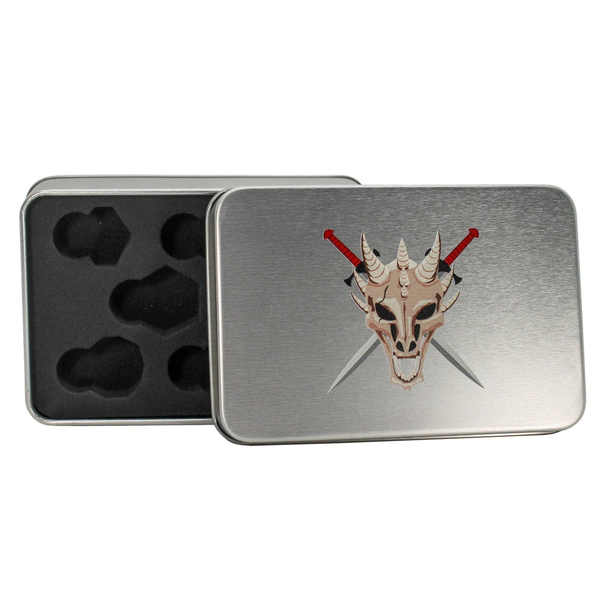 Seven Seas Metal White Blood Splattered Dice Set