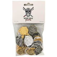 Load image into Gallery viewer, Mixed Metal Gold and Silver Pirate Doubloons
