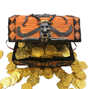 Octopus Chest with Gold Doubloons