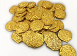 Toy Metal Shiny Gold Pirate Treasure Coins - Lot of 50